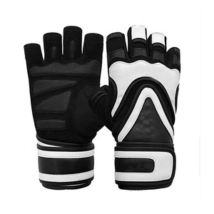 Wholesale Black Gym Fitness <b>Gloves</b> | Custom Logo Durable Padded Sports <b>Gloves</b> | Breathable Weightlifting <b>Gloves</b> - Product Image 2