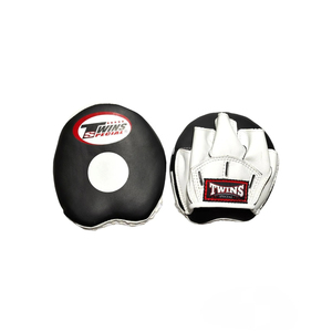 Best Selling Twin Yellow Black Boxing Focus Mitts Leather Custom Made Breathable & Protective Martial Training - Product Image 5