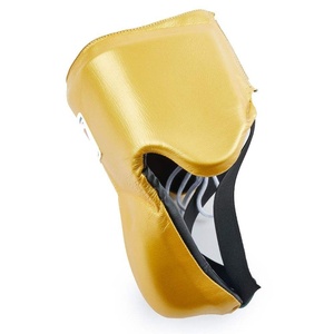 Protector Inguinal de Boxeo Dorado Duradero y Protector, Protector Inguinal Profesional de Piel Sintética para Entrenamiento de MMA - Product Image 3