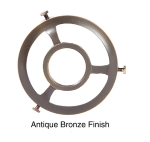3 1/4" Cast Brass Screw Style Lampshade Mounting Base <b>Light</b> Fixture Internal Connection 3-Year Warranty for - Product Image 2