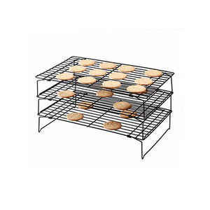 Black cooling rack for baking Wire stand oven grill tray Donut <b>cookie</b> cooling rack Perfect Bakeware cooling rack - Product Image 3