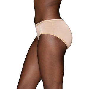 Culotte taille haute pour femme grande taille, en nylon, unie, à volants, tricotée, respirante, sans couture, pour tous les jours, séchage rapide, antibactérienne - Product Image 2