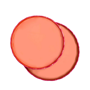 Premium Mixed Color Lacquerware <b>Tray</b> ,Multi-Functional Round <b>Warm</b> Color Coffee <b>Tray</b> Decor For Modern Interiors From Vietnam - Product Image 3