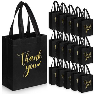Reusable Eco-friendly <b>Folding</b> Birthday Gift <b>Bag</b> Recycled PP Non woven Fabric with Laminated Carry Strap Shopping Solution - Product Image 2