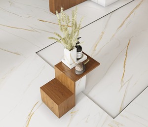 Dalles de porcelaine polies effet marbre Woodland pour des intérieurs de luxe - Product Image 3
