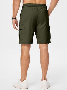Men's Olive Green Cargo Shorts Men’s Premium Summer Shorts Breathable Lightweight Fabric for Casual & Outdoor Wear - Product Image 6