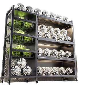 Étagère murale double niveau multifonctionnelle en fer moderne pour cuisine, support de rangement en métal durable, fabricant professionnel - Product Image 3
