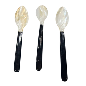 Boutique Mother of Pearl Spoon Fish Flower Long Handle <b>Mirror</b> Polish Custom Logo Professional Caviar Service Storage - Product Image 2