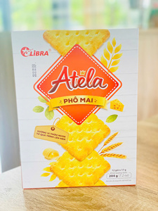 Galletas de queso cheddar Atela de primera calidad, 204 g, para lonchera infantil, bocadillo salado, bolsa personalizada, venta al por mayor de fábrica en Vietnam, OEM, ODM - Product Image 1