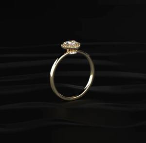 Anillo de Diamante Moissanite Más Vendido para Mujer, Chapado en Oro Blanco, para Compromiso, Fiesta, Uso Diario, Disponible al Mejor Precio - Product Image 2