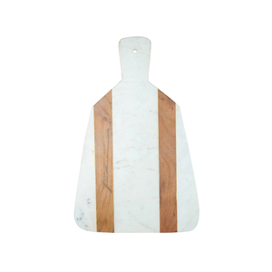Tabla de Cortar de Madera y Mármol Premium con Mango Ergonómico, Duradera, Sostenible, Apta para Lavavajillas, 17x11 Pulgadas, 1.5cm de Grosor, Marca MAE - Product Image 1