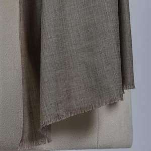 Écharpe d'hiver unisexe en cachemire et laine fine VIC, respirante, couleur unie, douce, 70x200 cm, luxe, légère - Product Image 4