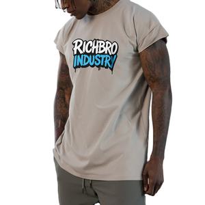 T-shirt d'entraînement de fitness pour hommes été mode coton décontracté haut à manches courtes mâle musculation Sport t-shirts - Product Image 1