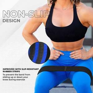 Banda de resistencia para glúteos y cadera, personalizada, con tela antideslizante de alta elasticidad, para ejercicios. - Product Image 5