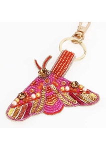 Trendy Giftable Personalized Customizable Options Beaded Alphabet Heart Keychain Custom Letter Keyring Love Bag Accessories - Product Image 4