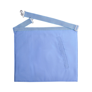 Delantal Masónico Premium para Maestro Masón con Cinturón de Cinta Azul Claro, Delantal Masónico de Lujo para Maestro Masón con Bordado Premium - Product Image 2