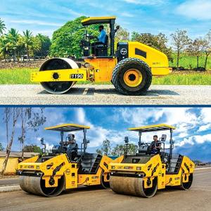 Rodillos compactadores de doble tambor de alto rendimiento con sistema hidráulico completo para la venta al por mayor a precios competitivos - Product Image 1