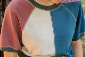 Women's Color Block Raglan <b>Sleeve</b> T-<b>Shirt</b> Crew Neck Short <b>Sleeve</b> Casual Top - Product Image 4