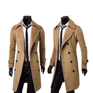 Manteau Trench Élégant en Mélange de Laine pour Homme – Veste d'Hiver Chaude et Longue pour l'Automne – Style Urbain Décontracté et Habillé – Vente en Gros - Product Image 6