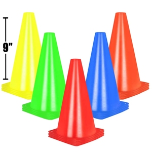 Cônes d'entraînement de couleur personnalisée, longue durée, base épaisse, cônes d'entraînement stables, cônes de sport en plastique résistant aux chocs - Product Image 1