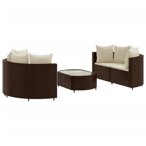 Juego de 5 Sofás de Patio Marrones, Elegantes Conjuntos de Jardín - Product Image 2