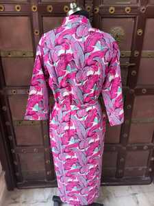 Robes Kimono en Coton de Qualité Supérieure pour Femmes, Conception Personnalisée, Manches Longues, Longueur Genou, Tissu Tricoté, Respirant Printemps/Été - Product Image 5