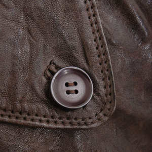 OEM Wholesale Genuine Leather Canvas Front Custom Men High Quality Stylish Comfortable Outdoor Waterproof Winter <b>Jacket</b> Full - Product Image 6