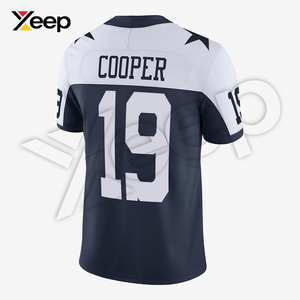 เสื้อฟุตบอลอเมริกัน XEEP รุ่นปรับแต่งได้ XC-AFU-10 สำหรับผู้ชาย เนื้อผ้าโพลีเอสเตอร์น้ำหนักเบา ระบายอากาศได้ดี พิมพ์ลายด้วยเทคโนโลยีฮีททรานเฟอร์ ประสิทธิภาพสูง - Product Image 2