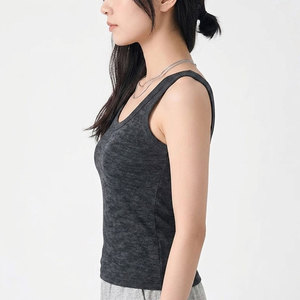 Débardeur uni personnalisé pour femme, collection été, col rond, prix abordable - Product Image 3