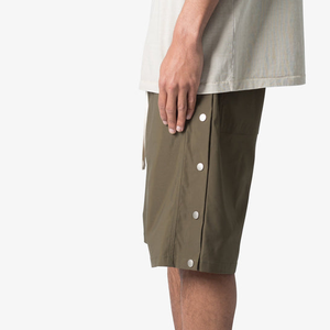 New Style Premium Quality Solid Eco-Friendly Oversized Long Cargo Shorts Men Elastic Mid Canvas Custom Gym Shorts - Product Image 3