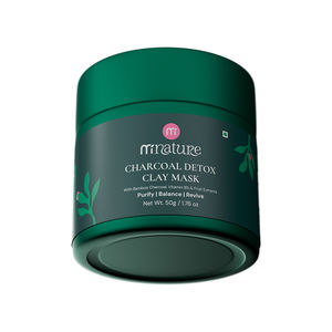 Mascarilla de Arcilla Desintoxicante con Carbón Vegetal, Hecha con Ingredientes 100% Naturales, Directamente del Fabricante en India, Entre las Más Vendidas - Product Image 1