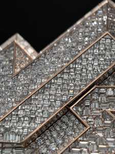 Pendentif personnalisé en argent 925 avec moissanite taille émeraude, plaqué rhodium, style hip-hop, pour homme - Product Image 2