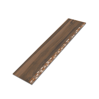 Carreaux de marche d'escalier en marbre noir de qualité supérieure 300x1200mm, épaisseur 9mm, imperméables et ignifuges, design moderne, application intérieure Inde