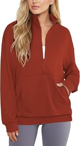 Women's Quarter Zip Pullover Sweatshirt Lightweight Hoodies Casual <b>Workout</b> <b>Jacket</b> - Product Image 3