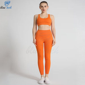 Ensemble de sport pour femmes de haute qualité, vêtements de yoga, soutien-gorge de sport avec leggings extensibles, fabricant en gros - Product Image 6