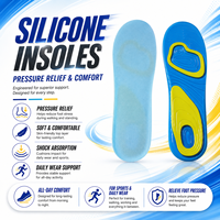 Semelles orthopédiques en gel souple pour fasciite plantaire, soulagement de la douleur au pied, amortissement des chocs, confort sportif