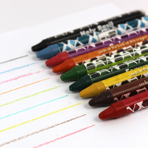 Custom Logo Plantable <b>Seed</b> Crayons - 10 Colors Non-Toxic Eco Friendly Crayon Set for Kids - Product Image 3