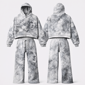 Ensemble de survêtements pour hommes en gros, logo personnalisé, tenue de jogging, vêtements de sport, tenue d'entraînement, fournisseur d'usine, export - Product Image 2