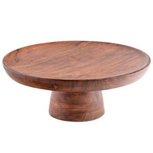 Wholesale Sierra Wood Cake <b>Stand</b> <b>Small</b> Home Decor Round Pedestal Tray Elegant Kitchen Table <b>Display</b> for Desserts - Product Image 1
