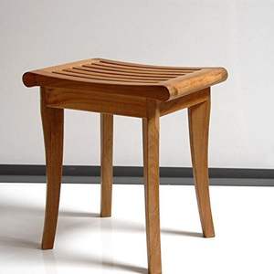 BANCO DE DUCHA DE MADERA DE TECO FABRICADO EN INDONESIA - Product Image 1