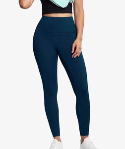 Leggings et pantalons de jogging pour femmes 100% Coton, tricotés unis, décontractés, taille haute, respirants, écologiques, effet gainant - Product Image 5