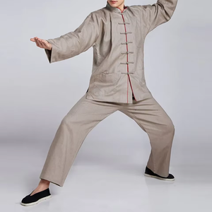 Uniforme de Kung Fu Personalizado con Logotipo, Elástico, 100% Algodón, Ligero, Transpirable, de Secado Rápido, Duradero y Cómodo - Product Image 3
