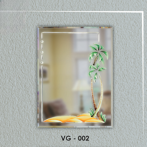 Espejo con Diseño de Ranura en V Atractivo, con Borde Biselado, sin Marco, para Montar en la Pared, Decoración Artística, Ligero y Ecológico - Product Image 6