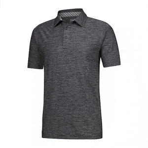 Men Heather Texture Polo <b>Shirt</b> Short Sleeve Breathable Golf Tennis Top <b>Collar</b> <b>T</b> <b>Shirt</b> Quick Dry Athletic Activewear Wholesale - Product Image 3