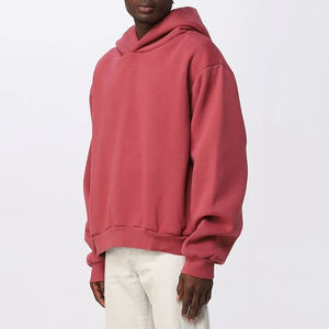 Premium Hoodies Men Drop Shoulder 100% Cotton Pullover <b>Warm</b> Wholesale Custom Printing Embroidery Hoodies DTG DTF - Product Image 1