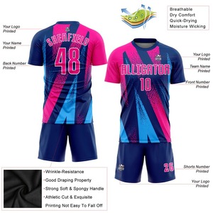 เสื้อฟุตบอลดีไซน์ใหม่ปี 2026 คุณภาพสูง ชุดฟุตบอลสั่งทำพิเศษ ระบายเหงื่อได้ดี ผ้าโพลีเอสเตอร์ 100% ระบายอากาศได้ดี สำหรับทีมสั่งทำ - Product Image 1
