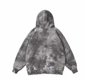 Sudadera con Capucha Oversize para Hombre, Tie-Dye, Corte Regular, Tejida, Informal, para Invierno, 100% Algodón, Ecológica, Impermeable - Product Image 1