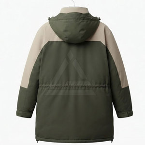 Heavy Weight Oversized Parkas <b>Jacket</b> For <b>Men</b> Cold Weather Warm Hooded <b>Long</b> Outerwear Casual Outdoor Apparel - Product Image 2