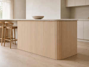 Panel Tambour de Madera Maciza Moderno, Diseño Minimalista, Superficie de Madera Flexible para Gabinetes de Cocina, Panel Flexible de Madera Maciza - Product Image 3