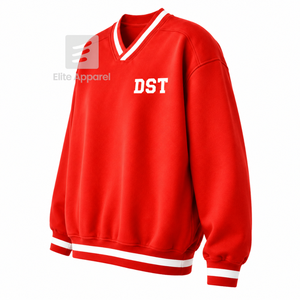 Sudadera universitaria transpirable personalizada de la hermandad Delta Sigma Theta con logotipo bordado en la parte delantera, roja, blanca, de manga larga para mujer - Product Image 2
